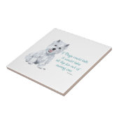 Westie Wisdom Keramische Tegels Tegeltje (Zijkant)