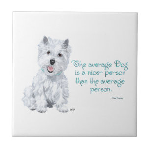 Westie Wisdom Keramische Tegels Tegeltje