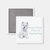 Westie Wisdom Magneet (Voorkant / Achterkant)