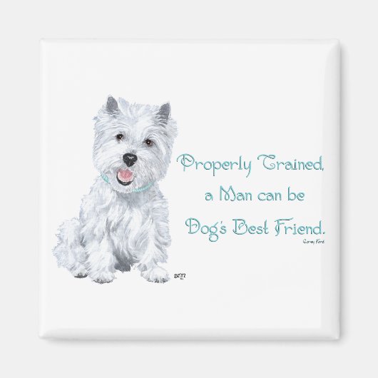 Westie Wisdom Magneet (Voorkant)