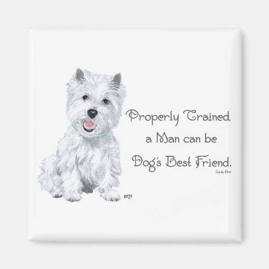 Westie Wisdom Magneet (Voorkant)