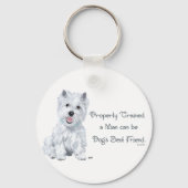 Westie Wisdom Sleutelhanger (Voorkant)