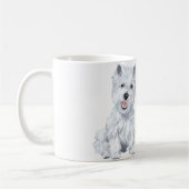Westie Wisdom - Wagging Tail of Tongue? Koffiemok (Links)