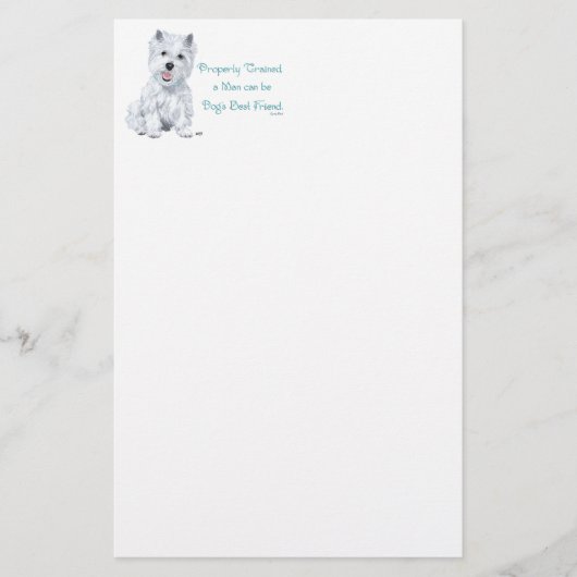 Westie Woorden van Wijsheid Briefpapier (Voorkant)