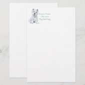 Westie Woorden van Wijsheid Briefpapier (Voorkant / Achterkant)