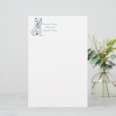 Westie Woorden van Wijsheid Briefpapier (Staand voorkant)