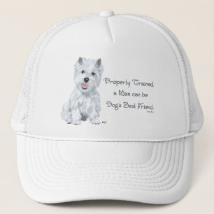 Westie Woorden van Wijsheid Trucker Pet