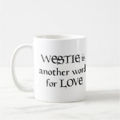 westie woordkoffie - mok (Links)
