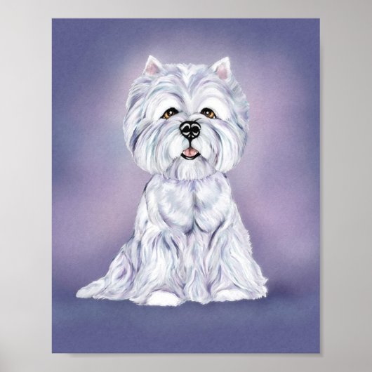 Westie Zit Poster (Voorkant)