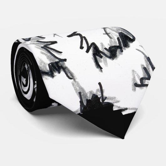 Westie Zombie Dog Stropdas (Opgerold)