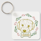 Westiepoo hond gepersonaliseerd sleutelhanger (Voorkant)