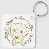 Westiepoo hond gepersonaliseerd sleutelhanger (Achterkant)