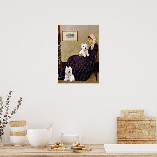 Westies 3 en 11 - Klokkenluiders moeder Poster (Keuken)