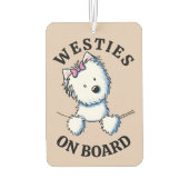 Westies aan boord luchtverfrisser (Achterkant)