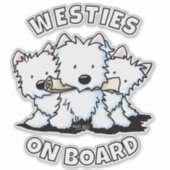 WESTIES AAN BOORD VAN DE STICKER (Voorkant)