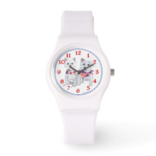 Westies Americana Horloge