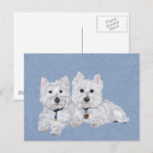 Westies-ansichtkaart Briefkaart (Voorkant / Achterkant)
