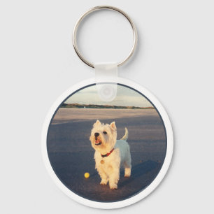 Westies en de Oceaan Sleutelhanger