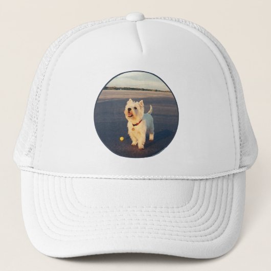 Westies en de Oceaan Trucker Pet (Voorkant)