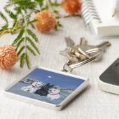 Westies en een Scottie Kerst Sleutelhanger (Zijkant)