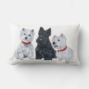Westies en een Scottie Samen Kussen