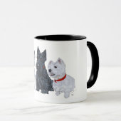 Westies en een Scottie Samen Mok (Voorkant rechts)