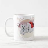 Westies in de wintertijd koffiemok (Links)