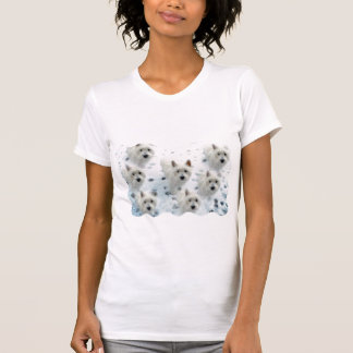 Westies in Sneeuwt leuk T-shirt voor de Westie Lov