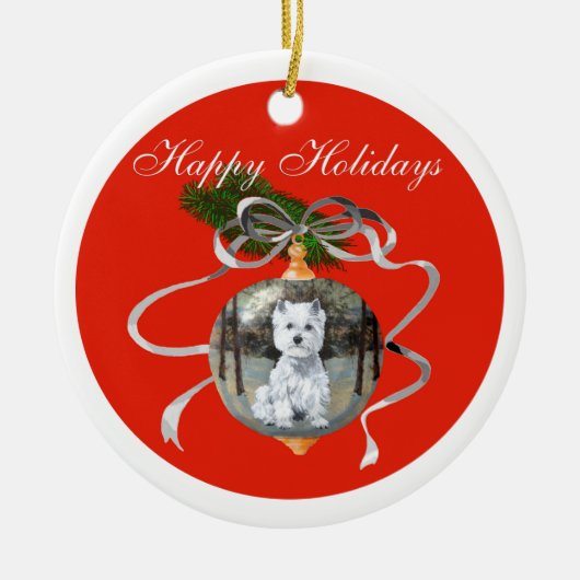 Westies Kerst Ornament (Voorkant)