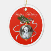 Westies Kerst Ornament (Links)