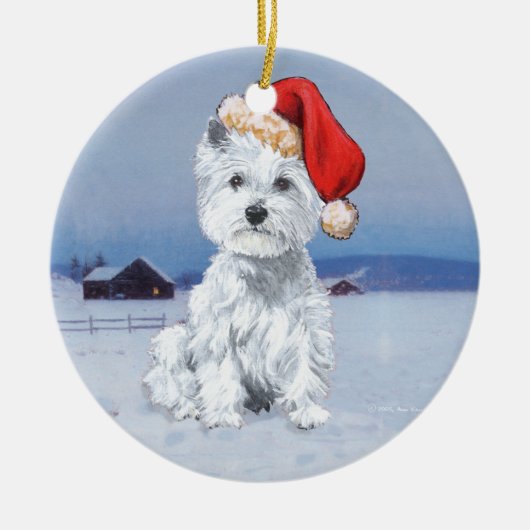 Westies Kerst Ornament (Voorkant)