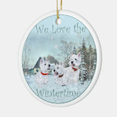 Westies Kerst Ornament (Links)