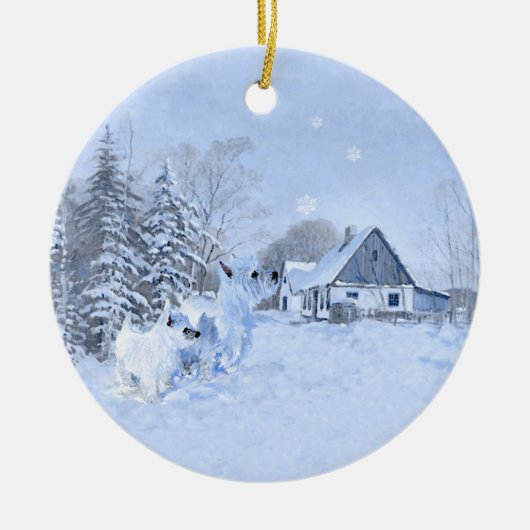 Westies Kerst Ornament (Voorkant)