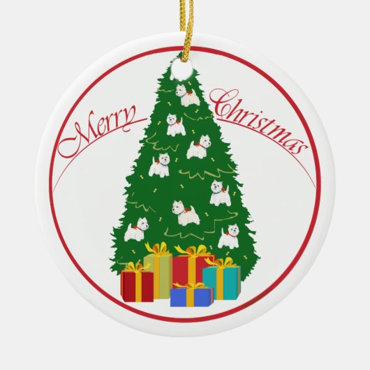 Westies Kerst Ornament (Voorkant)