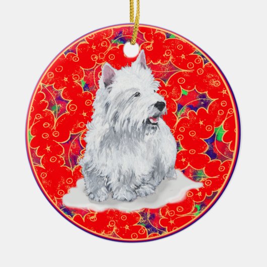 Westies Kerst Ornament (Voorkant)