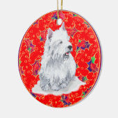 Westies Kerst Ornament (Links)