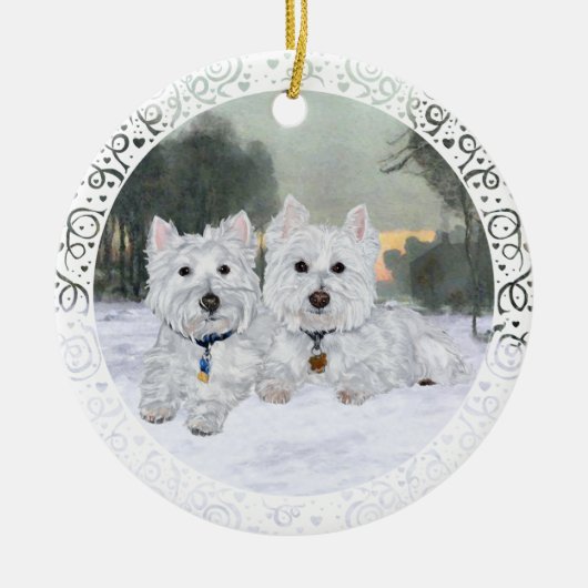 Westies Kerst Ornament (Voorkant)