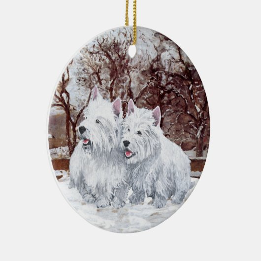 Westies Kerst Ornament (Rechts)