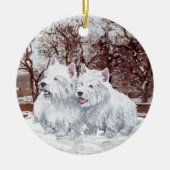 Westies Kerst Ornament (Voorkant)