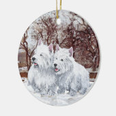 Westies Kerst Ornament (Links)