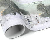 Westies Kerstvreugde Cadeaupapier (Rol Hoek)