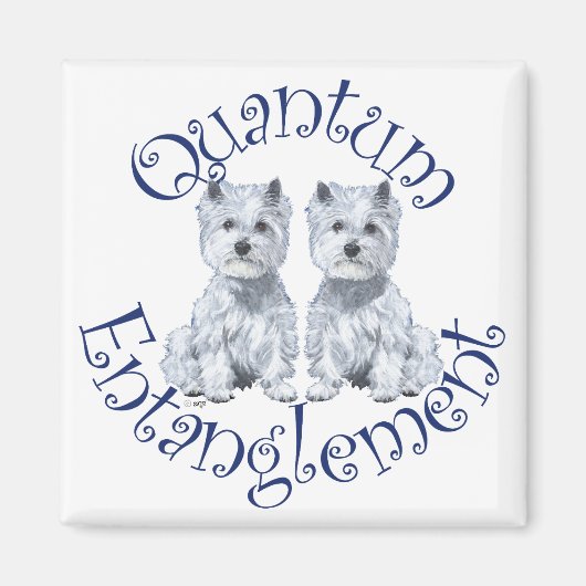 Westies Kwantumverstrengeling Magneet (Voorkant)