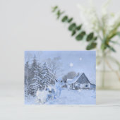 Westies Love the Wintertime Briefkaart (Staand voorkant)