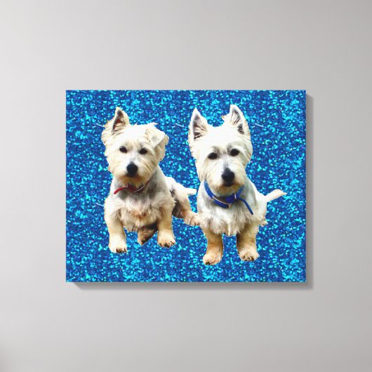 Westies Muur Canvas.. Canvas Afdruk (Voorkant)