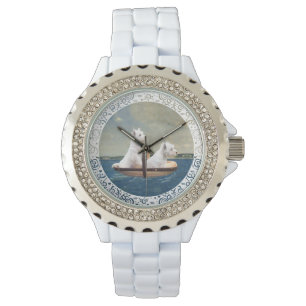 Westies op zee horloge