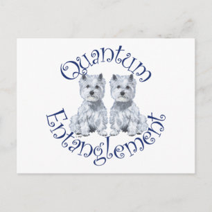 Westies Quantum Entanglement Briefkaart