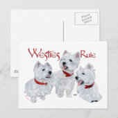 Westies regeren! briefkaart (Voorkant / Achterkant)