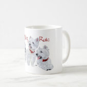 Westies regeren! koffiemok (Voorkant rechts)