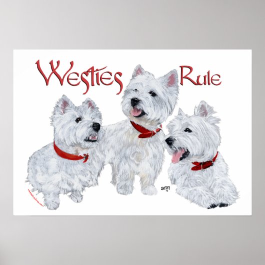 Westies regeren! poster (Voorkant)