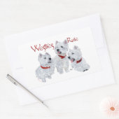 Westies regeren! rechthoekige sticker (Envelop)